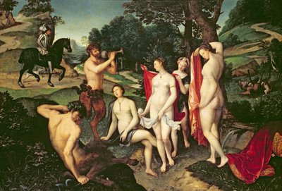 Diana beim Baden, 1558-59 von François Clouet